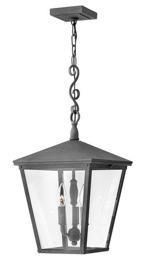 Trellis LED Hanging Lantern in Aged Zinc (13|1432DZ)