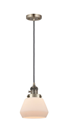 Franklin Restoration One Light Mini Pendant in Antique Brass (405|201CSW-AB-G171)