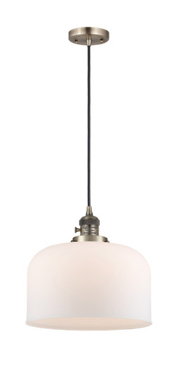 Franklin Restoration One Light Mini Pendant in Antique Brass (405|201CSW-AB-G71-L)
