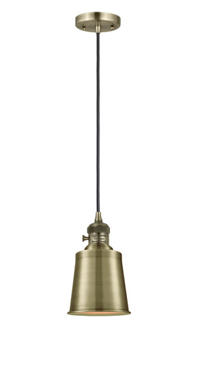 Franklin Restoration LED Mini Pendant in Antique Brass (405|201CSW-AB-M9-AB-LED)