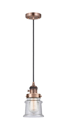 Franklin Restoration One Light Mini Pendant in Antique Copper (405|201CSW-AC-G184S)