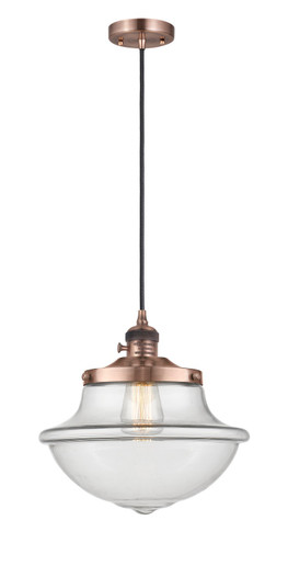 Franklin Restoration One Light Mini Pendant in Antique Copper (405|201CSW-AC-G542)