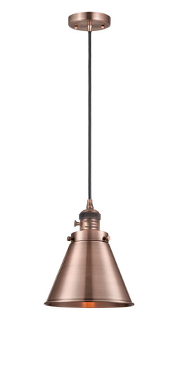 Franklin Restoration LED Mini Pendant in Antique Copper (405|201CSW-AC-M13-AC-LED)