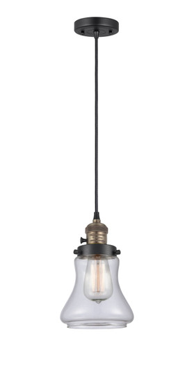 Franklin Restoration One Light Mini Pendant in Black Antique Brass (405|201CSW-BAB-G192)