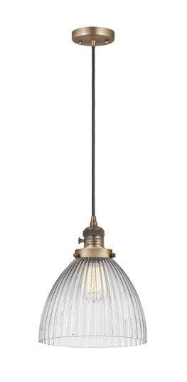 Franklin Restoration One Light Mini Pendant in Brushed Brass (405|201CSW-BB-G222)