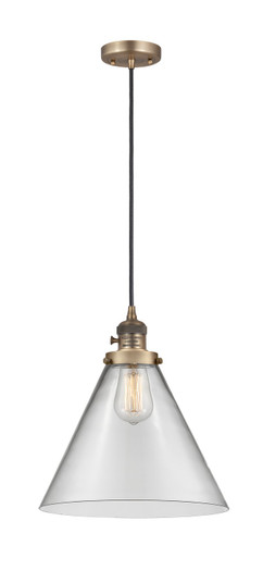 Franklin Restoration One Light Mini Pendant in Brushed Brass (405|201CSW-BB-G42-L)