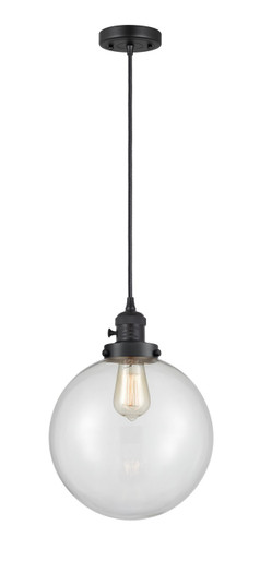 Franklin Restoration LED Mini Pendant in Matte Black (405|201CSW-BK-G202-10-LED)