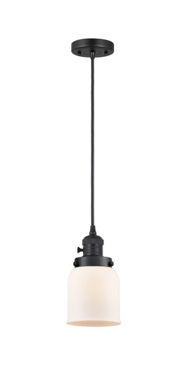 Franklin Restoration One Light Mini Pendant in Matte Black (405|201CSW-BK-G51)