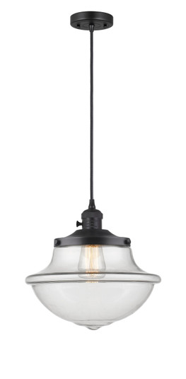 Franklin Restoration One Light Mini Pendant in Matte Black (405|201CSW-BK-G542)
