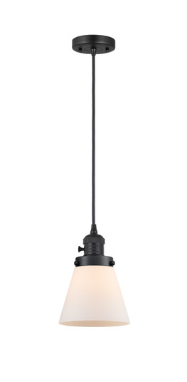 Franklin Restoration LED Mini Pendant in Matte Black (405|201CSW-BK-G61-LED)