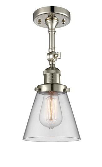 Franklin Restoration One Light Semi-Flush Mount in Polished Nickel (405|201F-PN-G62)