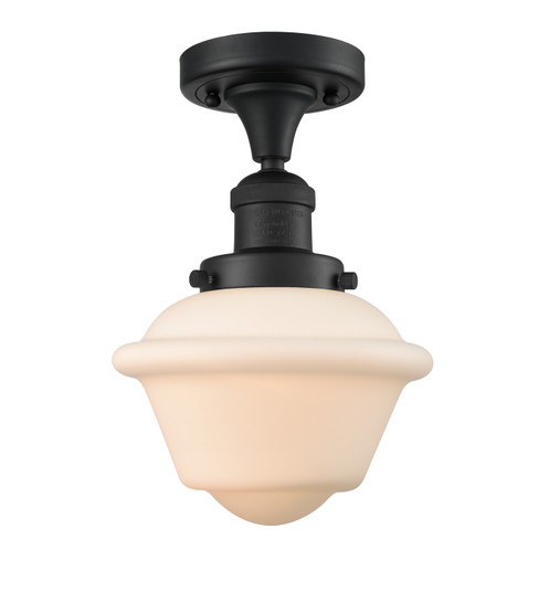 Franklin Restoration LED Semi-Flush Mount in Matte Black (405|517-1CH-BK-G531-LED)
