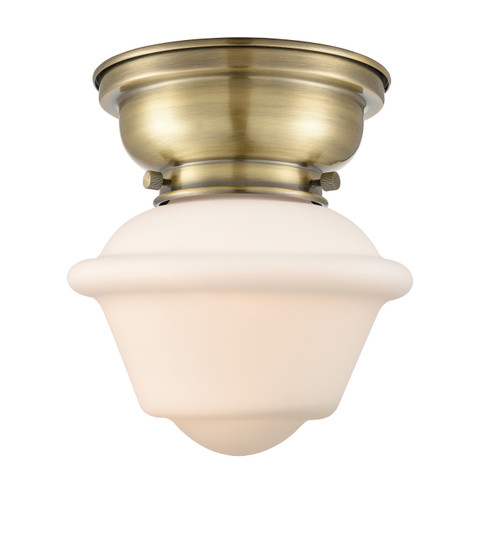 Franklin Restoration One Light Flush Mount in Antique Brass (405|623-1F-AB-G531)