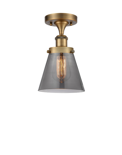 Ballston Urban One Light Semi-Flush Mount in Brushed Brass (405|916-1C-BB-G63)