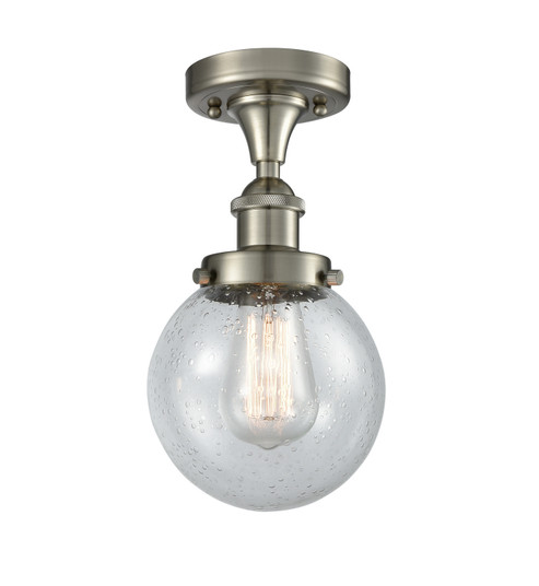 Ballston Urban One Light Semi-Flush Mount in Brushed Satin Nickel (405|916-1C-SN-G204-6)