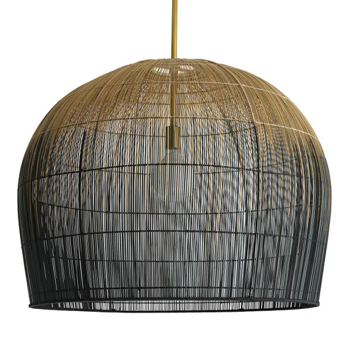 Swami One Light Pendant in Natural and Black Ombre (314|45061)