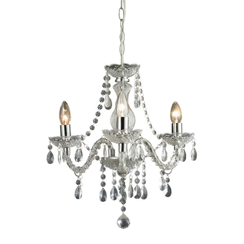 Theatre Three Light Chandelier in Clear (45|144-015)