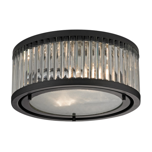 Linden Manor Two Light Flush Mount in Oil Rubbed Bronze (45|46132/2)