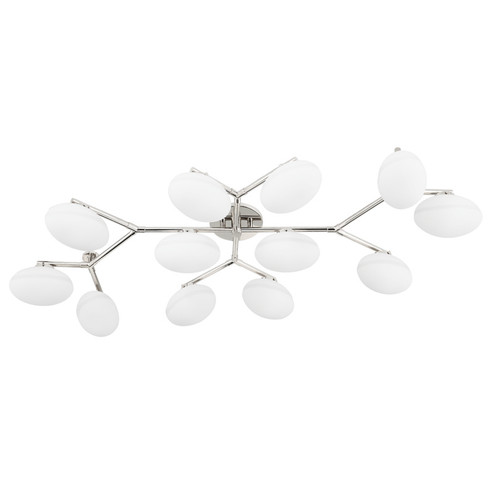 Wagner 12 Light Semi Flush Mount in Polished Nickel (70|5559-PN)