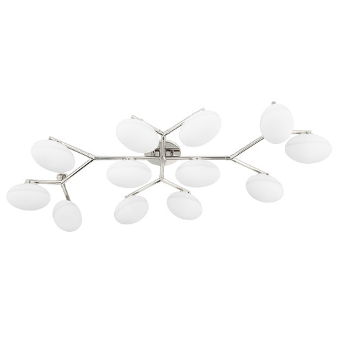 Wagner 12 Light Semi Flush Mount in Polished Nickel (70|5559-PN)