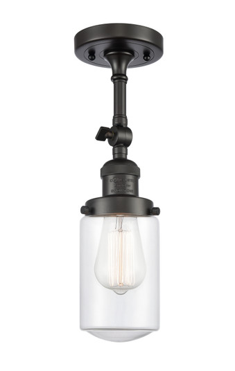 Franklin Restoration One Light Semi-Flush Mount in Oil Rubbed Bronze (405|201F-OB-G312)