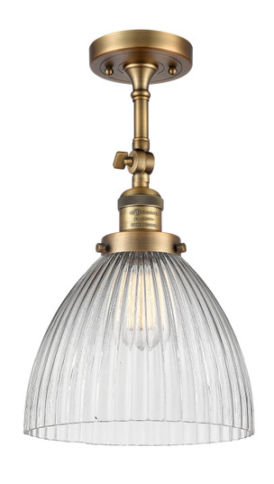 Franklin Restoration One Light Semi-Flush Mount in Brushed Brass (405|201F-BB-G222)