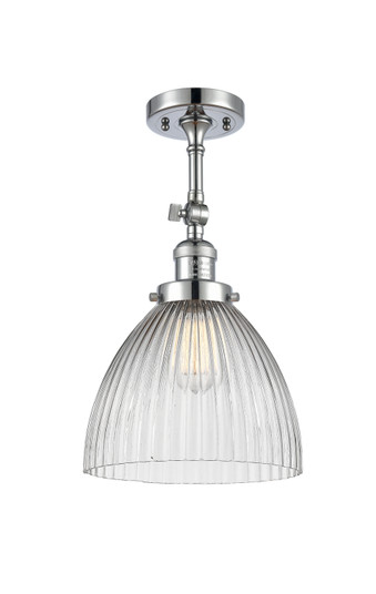 Franklin Restoration One Light Semi-Flush Mount in Polished Chrome (405|201F-PC-G222)