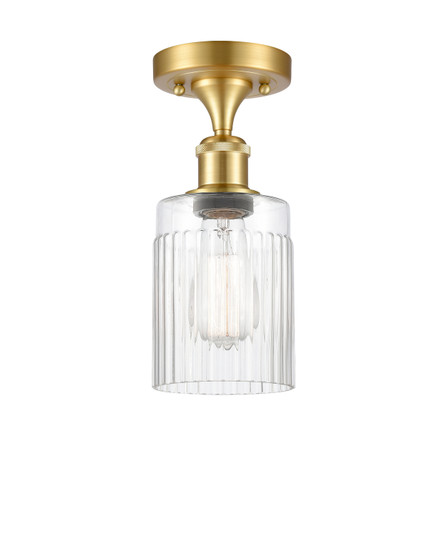 Ballston One Light Semi-Flush Mount in Satin Gold (405|516-1C-SG-G342)