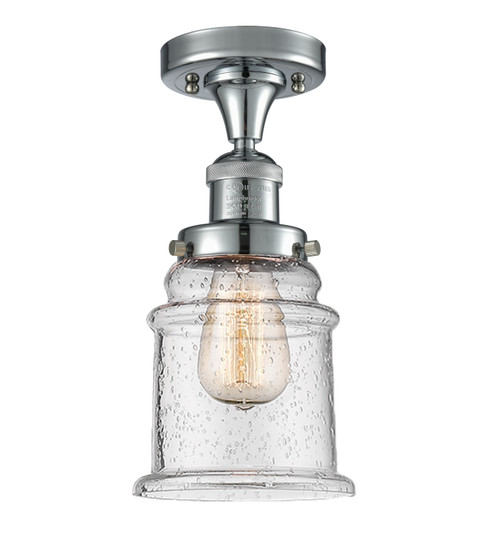 Franklin Restoration One Light Semi-Flush Mount in Polished Chrome (405|517-1CH-PC-G184)