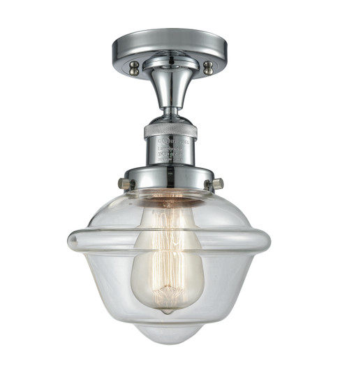 Franklin Restoration One Light Semi-Flush Mount in Polished Chrome (405|517-1CH-PC-G532)