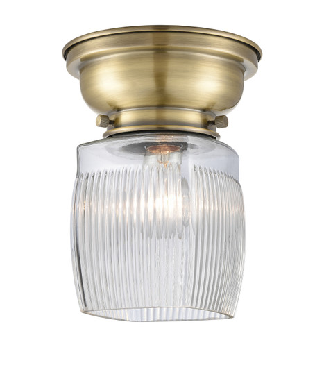 Franklin Restoration LED Flush Mount in Antique Brass (405|623-1F-AB-G302-LED)