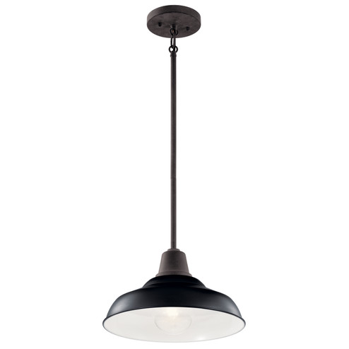 Pier One Light Outdoor Pendant/Semi Flush in Black (12|49992BK)