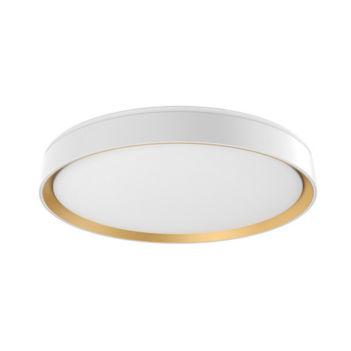 Essex LED Flush Mount in White/Gold (347|FM43920-WH/GD)