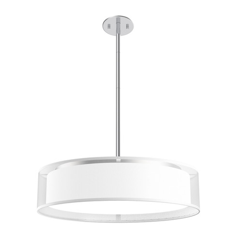 Dalton LED Pendant in White Organza (347|PD7920-WOR)