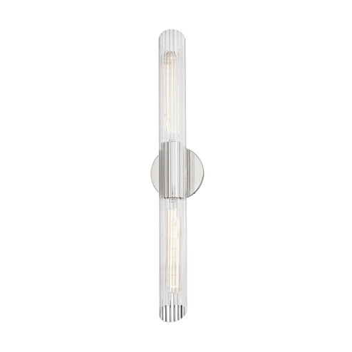 Cecily Two Light Wall Sconce in Polished Nickel (428|H177102L-PN)