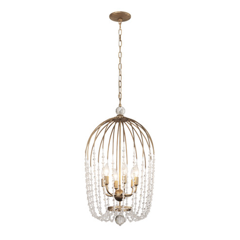 Voliere Six Light Pendant in Havana Gold (137|343F06HG)