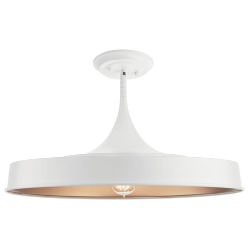 Elias One Light Pendant/Semi Flush Mount in White (12|52096WH)