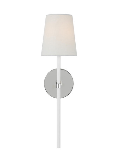 Monroe One Light Wall Sconce in Polished Nickel (454|KSW1091PNGW)