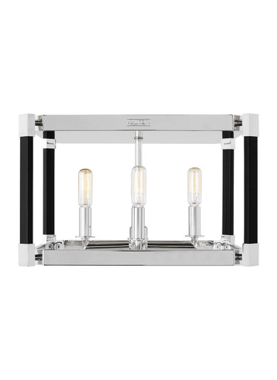 Hadley Four Light Flush Mount in Polished Nickel (454|LF1034PN)