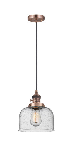 Franklin Restoration LED Mini Pendant in Antique Copper (405|201CSW-AC-G74-LED)