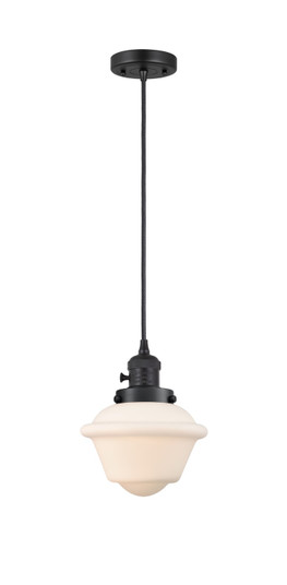 Franklin Restoration One Light Mini Pendant in Matte Black (405|201CSW-BK-G531)
