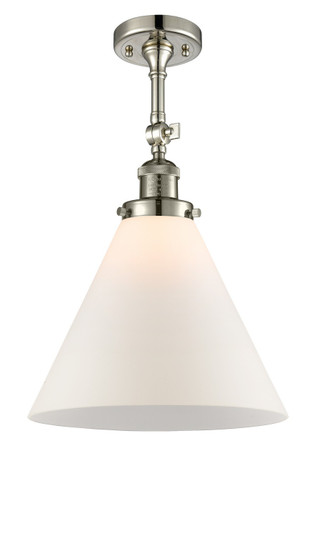 Franklin Restoration LED Semi-Flush Mount in Polished Nickel (405|201F-PN-G41-L)