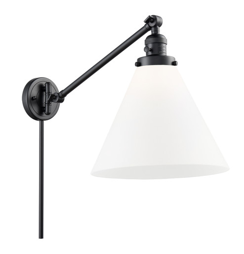 Franklin Restoration LED Swing Arm Lamp in Matte Black (405|237-BK-G41-L-LED)