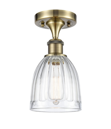 Ballston One Light Semi-Flush Mount in Antique Brass (405|516-1C-AB-G442)