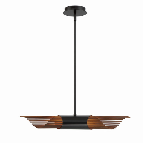 Umura LED Chandelier in Black And Aged Gold (40|44478-018)