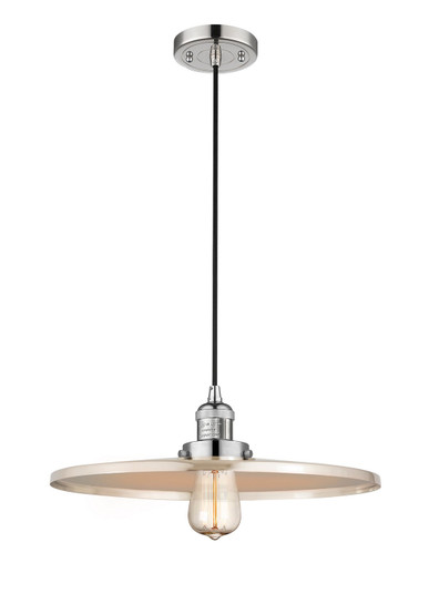 Franklin Restoration One Light Mini Pendant in Polished Nickel (405|201C-PN-MFR-PN-16)