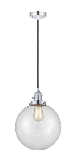 Franklin Restoration One Light Mini Pendant in Polished Chrome (405|201CSW-PC-G202-10)