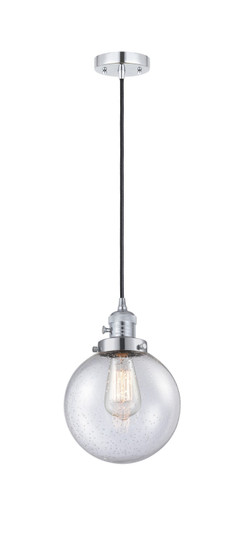 Franklin Restoration One Light Mini Pendant in Polished Chrome (405|201CSW-PC-G204-8)