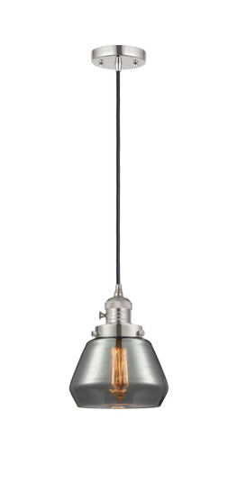 Franklin Restoration One Light Mini Pendant in Polished Nickel (405|201CSW-PN-G173)