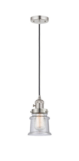 Franklin Restoration One Light Mini Pendant in Polished Nickel (405|201CSW-PN-G184S)